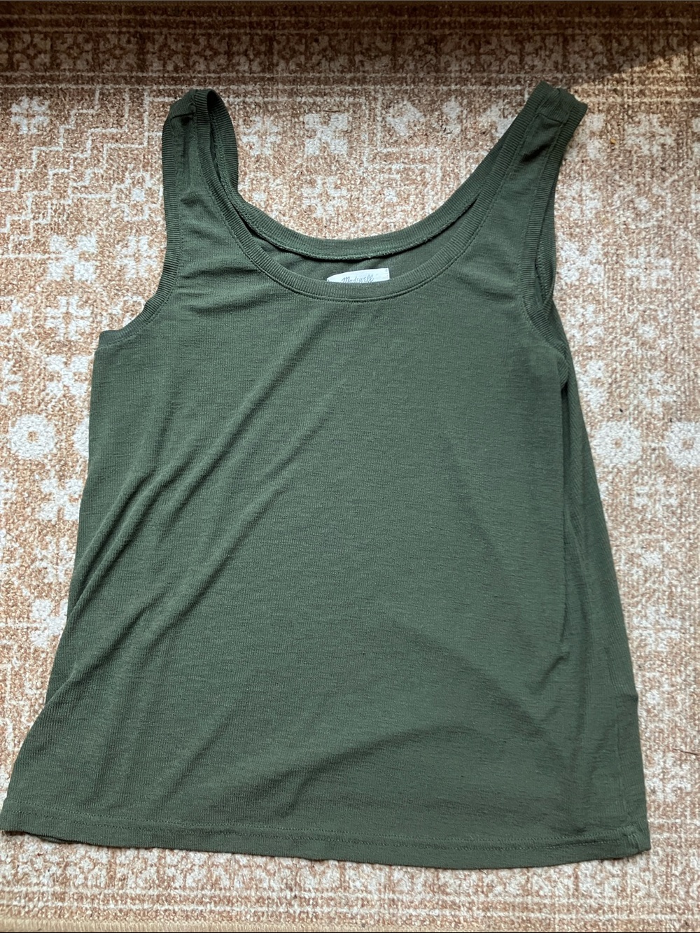 Madewell Olive Green Scoop Neck Tank
